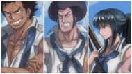 Garp, Sengoku, and Tsuru in the One Piece anime (Image via Toei Animation)